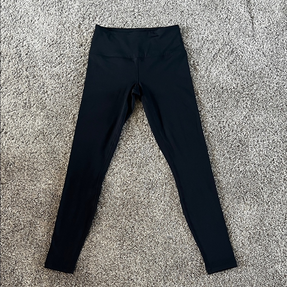 90 Degree By Reflex Black High-Waist Leggings - Solid Black